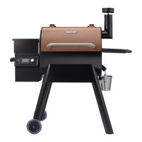 Wood Pellet Grill Smoker, 8 in 1 BBQ Grills for Outdoor Cooking, 575 Sq Inch Cook Area Electric Grill and Smoker, with LCD Screen Controller