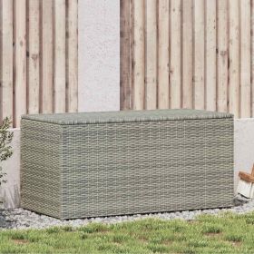 Patio Storage Box Poly Rattan 39.4"x19.7"x19.7" Gray