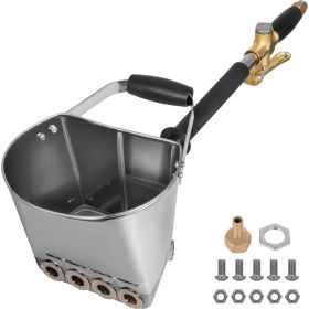 4 Jet 3Hp Stucco Sprayer Plaster Sprayer Cement Mortar Spray Gun Hopper Wall Paint Spray Gun Wall Painting Concrete Tool Manual Sprayer for Paint