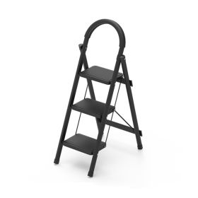 Portable Lightweight Folding Step Stool with Wide Anti-Slip Pedal