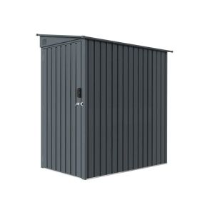 3' x 6' Galvanized Metal Pent Shed, 29 GA Corrugated Metal, 75' Upper edge, TMG-MS0306 (Material: Wood Package)